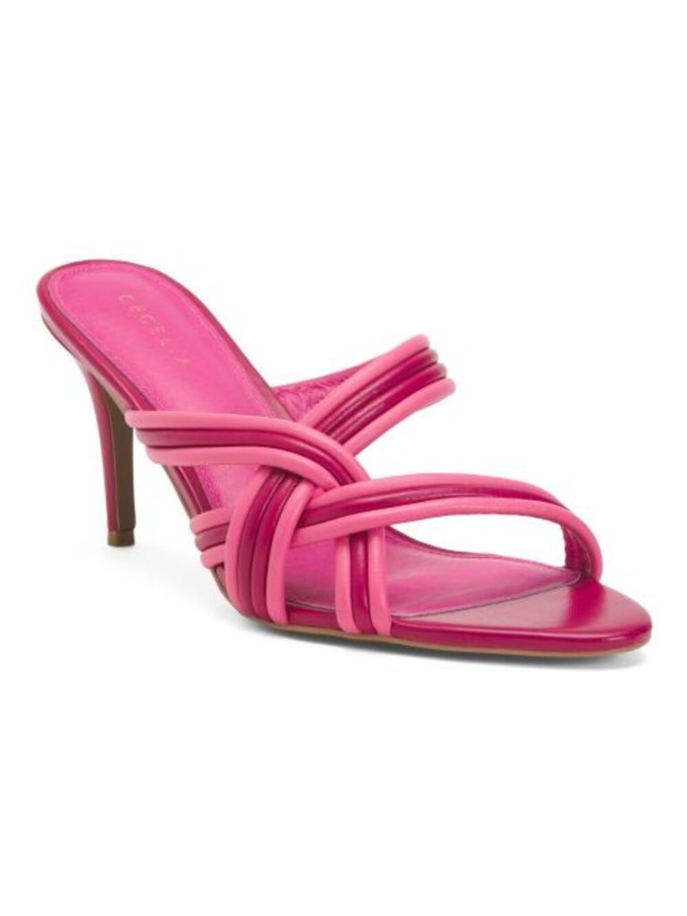 CECELIA NEW YORK Leather Barney High Heel Sandals